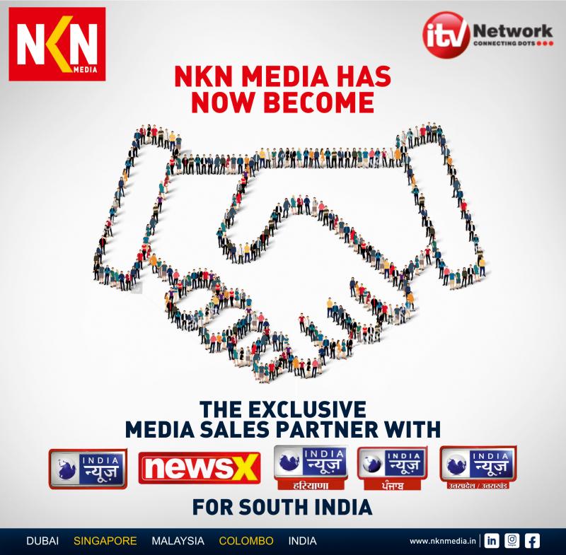 Exclusive Media Sales Partner With ITV Network For South India